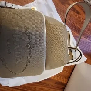 Prada | Bags | Prada Tan Backpack With Structured Design And  display picture 2